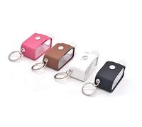 Angzhili 4 Packs Portable Squeeze Bottle, Portable Mini Waist Bag，30 ml Leak Proof Refillable Leather Keychain Holder for Cleaning Hand,Travel, Outdoor Activities, School