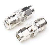 ANHAN SMA Male to F Female Connector, SMA to F Type Coax Adapter 2Packs
