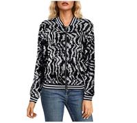 ANHATUIV Jackets for Women Uk Women’s Metallic Festival Outfit Sequin Bomber Jacket Women's Shiny Jacket Cardigan Long Sleeve Bolero Tops Short Tops Elegant Blazer Glitter Party Outfits Clubwear