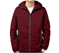 ANHATUIV Men's Lightweight Waterproof Jacket Windproof Rain Coats Pack Away Hooded Solid Color Long Sleeve Casual Jackets Windbreaker for Camping Fishing Running Cycling