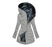 ANHATUIV Winter Jacket for Women Warm Sherpa Lined Parkas Jackets Thickened Windproof Outerwear with Fleece Hood Oversize Puffer Down Padded Coat Warm Quilted Jacket Faux Trim Fleece Overcoat