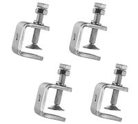 Anhoer 4Pcs 304 Stainless Steel C Clamps Heavy Duty Tiger Clamp with Adjustable Wide Jaw Openings 30mm Woodworking Building C Clamps for Woodworking Mount Welding Building Household Desktop