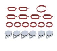 Anhoer 6Pcs Diesel Swirl Flaps Intake Manifold Gasket Repair Kit 33mm Inlet Manifold Gasket m57 Blanks Bungs Intake Gaskets 11617790198 11612245439 for 320d 330d 520d 525d 530d 730d