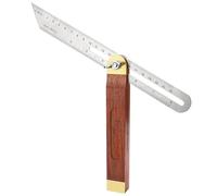 Anhoer Adjustable Carpentry Square Bevel Gauge 9 Inch T Bevel Blade Ruler with Hardwood Handle Angle Measurement Tool for Craftsman Carpenter Architect Woodworking