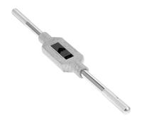 Anhoer Adjustable Tap Wrench Handle Thread Tap Holder Reamer Hand Tapping Tool M1-M12 W1/16-1/2 Taps for Machinist Repair Medium Carbon Steel Handle with Nickel Plated