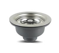 Anhoer Sink Strainer Basket Valve Diameter 114 mm Stainless Steel Kitchen Sink Drain Plug Thickened Design 1½ Inch Top Basket Strainer Plug Drain Strainer Basket for 83-90 mm Sink Diameter Kitchen