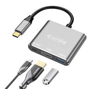 AnHome USB-C Hub HDMI Adapter 3-in-1 Multiport Hub, 100W PD Charging, USB-C Dongle Dock for MacBook Pro Air, Laptop Accessories
