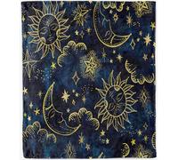 ANHOPE Celestial Sun Moon Stars Throw Blanket 150 x 200 cm