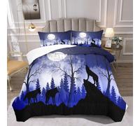 ANHOPE Forest Wolf 100x135cm Coverless Duvet Set, 1 Pillowcase 40x60cm