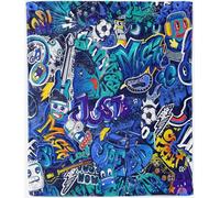 ANHOPE Graffiti Monster Football Throw Blanket for Sofa 150 x 200 cm
