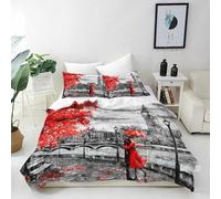 ANHOPE London Duvet Cover Set, Double 200x200cm, Zipper Closure