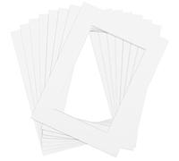 Anhow 8pcs Picture Mounts 8x6 Fit for 6x4 Inch, Photo Mounts for 6x4 Inch Image Photo Frames Inside Aperture Card for Photo Frame/Posters Prints/Paintings - White