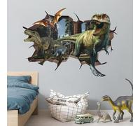 ANHUIB 3D Dinosaur Wall Stickers for Boys Bedroom,Large Dinosaur Wall Art Decals,Kid Bedroom Wall Decals,Animal Stickers for Children’s Room Bedroom Nursery Playroom Wall Decor