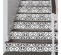 ANHUIB 6 Pcs Peel and Stick Stair Risers Stickers,Self Adhesive Vinyl Stair Stickers,Staircase Stickers Murals Decor for Steps,Stairs Steps Decoration,Removable Wallpaper Home Decoration,18×100cm