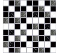 ANHUIB Bathroom Tile Stickers,Peel and Stick Wall Tiles,Marble Stick on Tiles Kitchen,Self Adhesive Vinyl Wallpaper,Sticky Tiles Backsplash for Kitchen,Mosaic Tile Stickers,Sticky Wallpaper,44 × 300cm