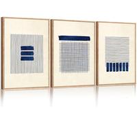 ANHUIB Boho Christian Framed Wall Decor Christian Framed Wall Art Set of 3 Minimalist Jesus Bible Story Canvas Artwork Minimalist Abstract Bible Line Canvas Painting for Living Room Bedroom 30×40cm