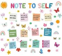ANHUIB Inspirational Quotes Wall Stickers Kids Positive Sayings Educational Wall Decal for Bedrooms Positive Psychology Quotes Wall Art Decal Motivational Phrases Classroom Nursery Playroom Decor