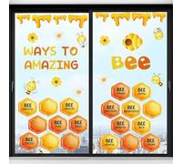 ANHUIB Inspirational Quotes Wall Stickers Positive Affirmation Wall Decal Bee Kind Bee Brave Positive Psychology Quotes Wall Art Decal Motivational Phrases Bedroom Living Room Classroom Office Decor