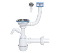 Ani-plast Aniplast 115mm Single Kitchen Sink Bottle Drain Waste Trap Wash Machine Dish Washer Input