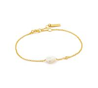 Ania Haie 14ct Gold Plated Simulated Pearl Bracelet