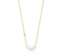 Ania Haie 14ct Gold Plated Simulated Pearl Necklace