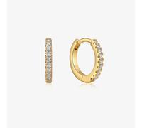 Ania Haie 14ct Gold Plated Sparkle Huggie Hoop Earrings E035-17G