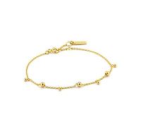 Ania Haie Sterling Silver Shiny Gold Plated Modern Drop Balls Bracelet