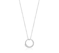 ANIA HAIE 925 Sterling Silver Unique Open Circle Pendant Delicate Chain Layering Necklace for Women & Gift