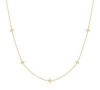 Ania Haie Gold Stars Station Necklace - Gold Plated / Sterling Silver / Zirconia