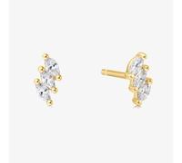 Ania Haie Chill Voyager 14ct Gold Plated Triple Marquise Stud Earrings E063-01G