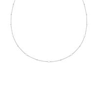 ANIA HAIE Chill Voyager Disc Station N Women's Necklace 925 Sterling Silver with 5 Silver Plates and 10 Silver Beads of Length 40.5 cm + 5 cm Extender in Gift Box