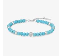 Ania Haie Chill Voyager Sterling Silver Lab Created Turqouise Beaded Bracelet B063-04H