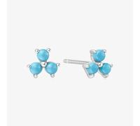 Ania Haie Chill Voyager Sterling Silver Lab Created Turquoise Lotus Stud Earrings E063-04H