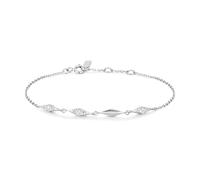 ANIA HAIE DUSK DIVAS Multi Sparkle Women's Bracelet 925 Sterling Silver Set with 52 Cubic Zirconia, Length: 16.5 cm + 2 cm Extender, Includes Gift Box, 16,5 + 2 cm, Sterling Silver Sterling Silver
