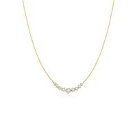 Ania Haie Fairy Dust Gold-Plated Sterling Silver Graduated Cubic Zirconia Necklace