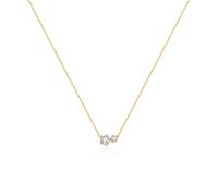 Ania Haie Fairy Dust Gold Prong Set Duo Necklace | Acotis - Sterling Silver / 14ct Gold Plated