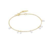Ania Haie Fluid Light Gold Ethereal Teardrop Dangle Station | Acotis - Sterling Silver / 14ct Gold Plated