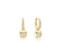 Ania Haie Gold Bezel-Set Huggie Hoop Earrings … | Acotis - Gold Plated