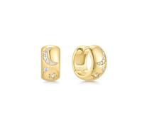 Ania Haie Gold Celestial Chunky Huggie Hoop Earrings - Gold Plated