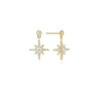 Ania Haie Gold Dangling Nova Star Stud Earrings | Acotis - Gold Plated