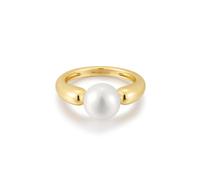 Ania Haie Gold Freshwater Sphere Pearl Ring R058-07G - Modern - Size 54 - Gold Plated / Sterling Silver / Freshwater Pearl