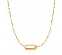 Ania Haie Gold Glam Interlock Necklace N037-01G - Timeless Design | Acotis - Sterling Silver / Gold Plated