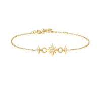 Ania Haie Gold Linked Star Bracelet B063-05G - Timeless Design | Acotis - Sterling Silver / 14ct Gold Plated / Kyoto Opal / Cubic Zirconia