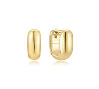 Ania Haie Gold Mini U-Shaped Huggie Hoop Earrings | Acotis - Gold Plated