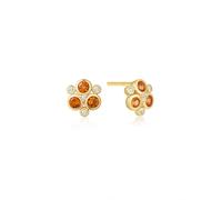 Ania Haie Gold Nano Gem Floral Trio Stud Earrings | Acotis - Gold Plated