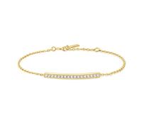 Ania Haie Gold Pavé Bar Bracelet B062-02G - Timeless Design | Acotis - Sterling Silver / 14ct Gold Plated / Cubic Zirconia