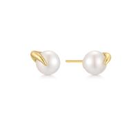 Ania Haie Women's Yellow Gold Plate Cultured Freshwater Pearl Claw Stud Earrings