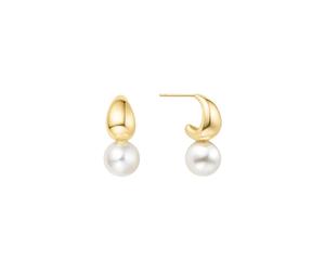 Ania Haie Gold Pearl Dome Earrings Silver E062-06G - Woman Gold/Silver