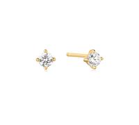 Ania Haie Gold Solitaire Studs E057-01G - Polished Quality | - Gold Plated / Sterling Silver / Zirconia