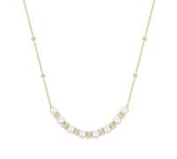 Ania Haie Gold Sparkling Braided Shell Pearl Necklace - Gold Plated
